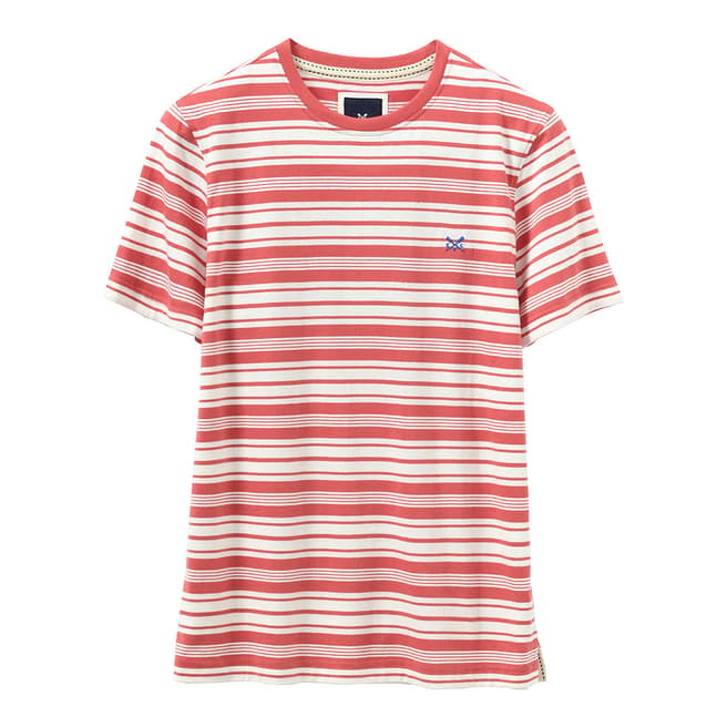 Crew Clothing Red Cottton T-Shirt
