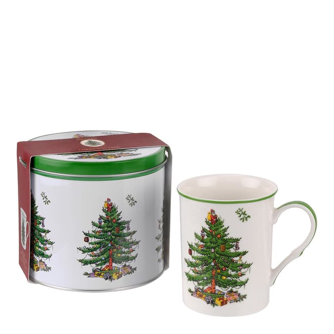 Spode Christmas Tree Mug & Tin Set