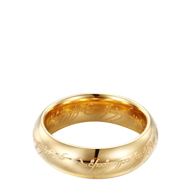 Ma Petite Amie Gold Plated Script Ring