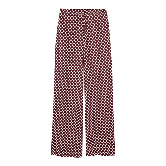 Pure Collection Wide Leg Printed Trousers
