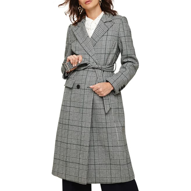 Phase Eight Multi Carmel Check Trench Coat