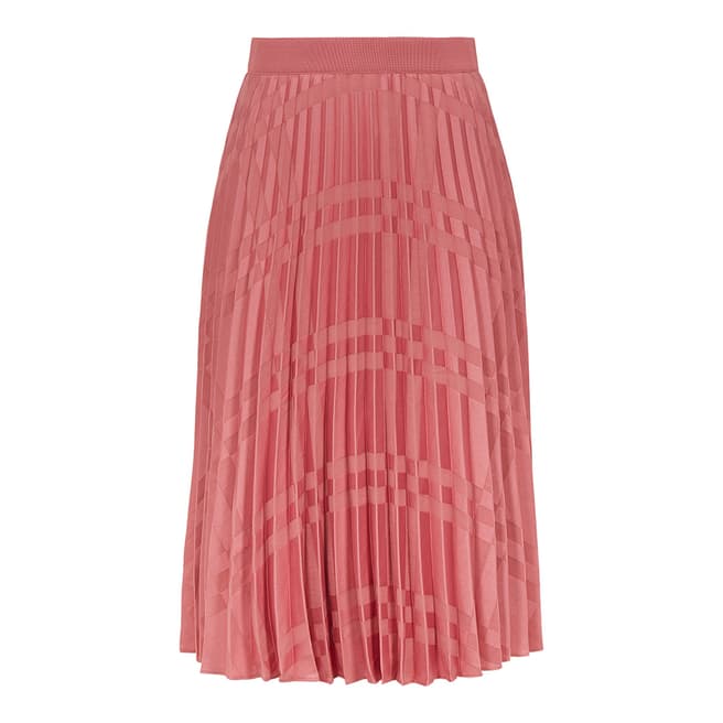 Ted Baker Pink Pleated Midi Skirt