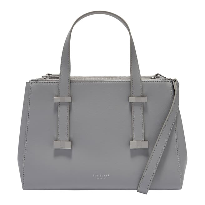 Ted Baker Grey Small Alyssaa Leather Tote Bag