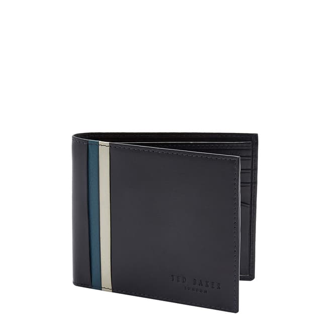 Ted Baker Black Leather Wallet and Card Holder Gift Set