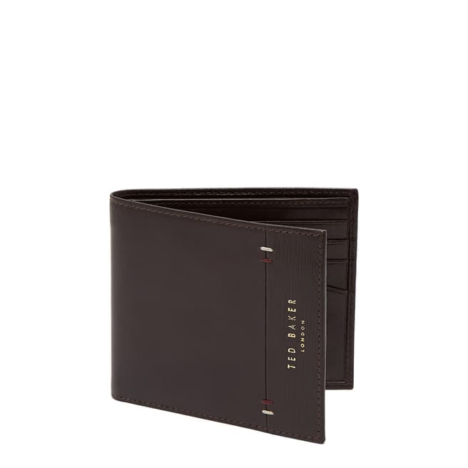Ted Baker Brown Taglee Leather Wallet and Card Holder Gift Set