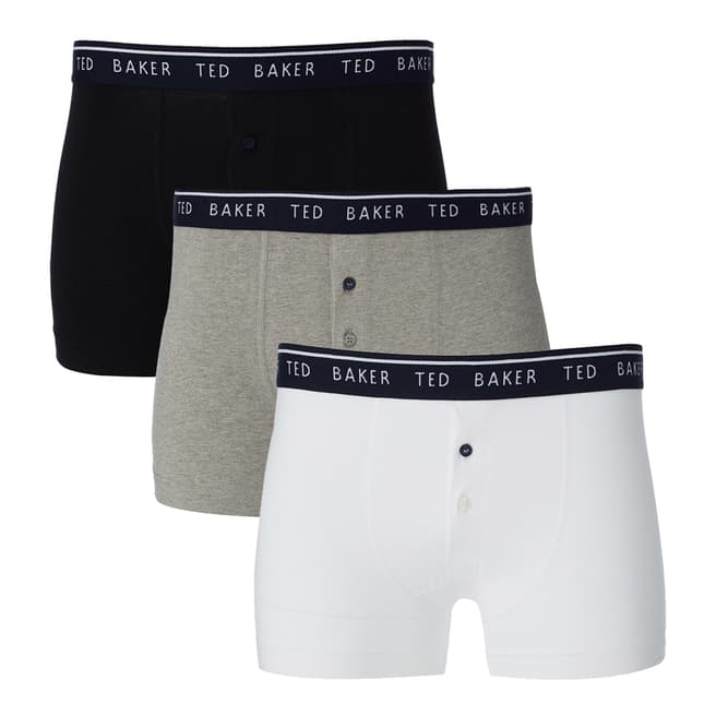 Ted Baker Assorted Plain Boxers 3 Pack Set
