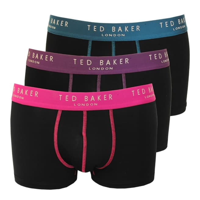 Ted Baker Black Plain Boxer 3 Pack