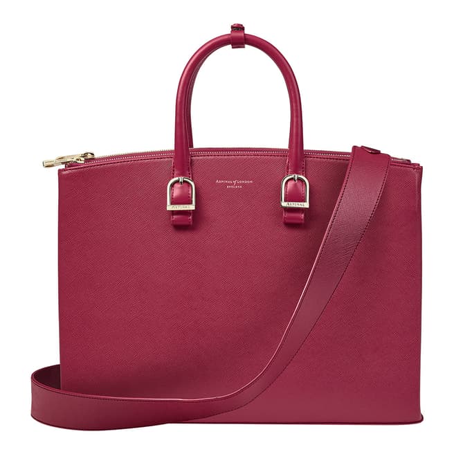 Aspinal of London Cranberry Madison Tote