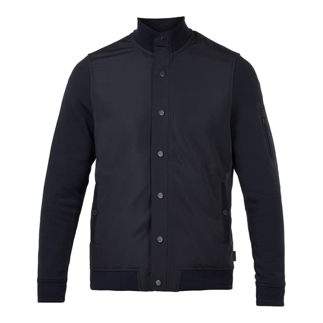 Ted Baker Navy Long Sleeve Funnel Neck Layering
