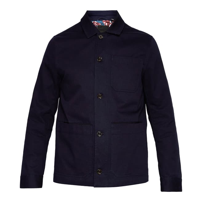 Ted Baker Navy Collared Workwear Jacket