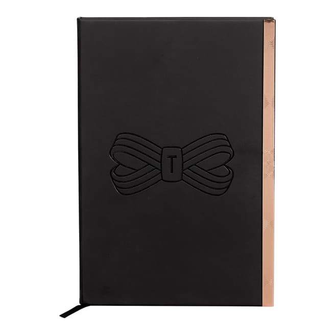 Ted Baker Black Bow A5 Soft Touch Notebook
