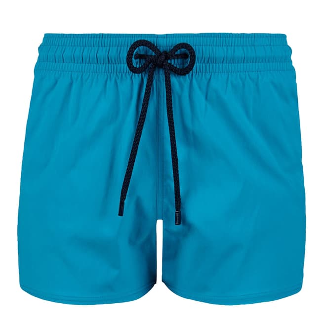 Vilebrequin Blue Solid Strech Ma Swim Shorts