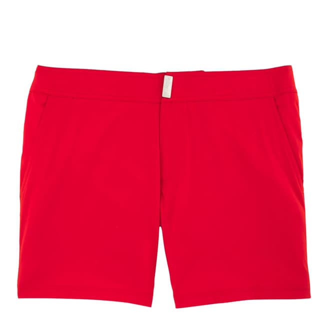 Vilebrequin Red Superflex Solids Swim Shorts