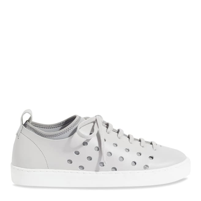 Jigsaw Grey Antibes Perforated Trainers