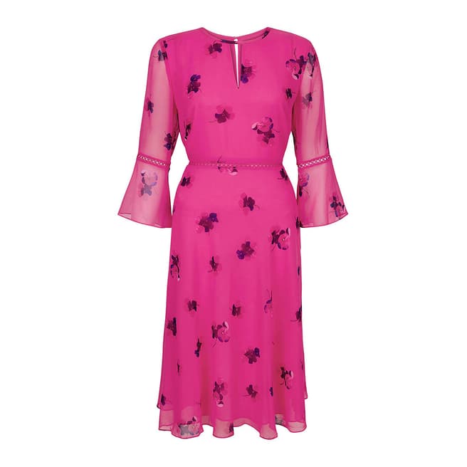 Hobbs London Pink Lottie Dress