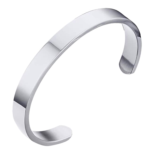 Stephen Oliver Silver Plated Open Cuff Bangle