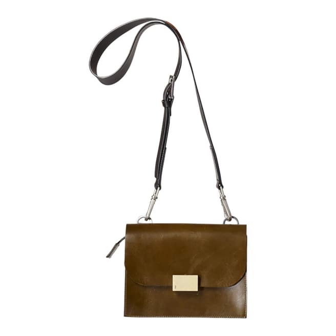 Ally Capellino Olive Lockie Crossbody Leather Bag