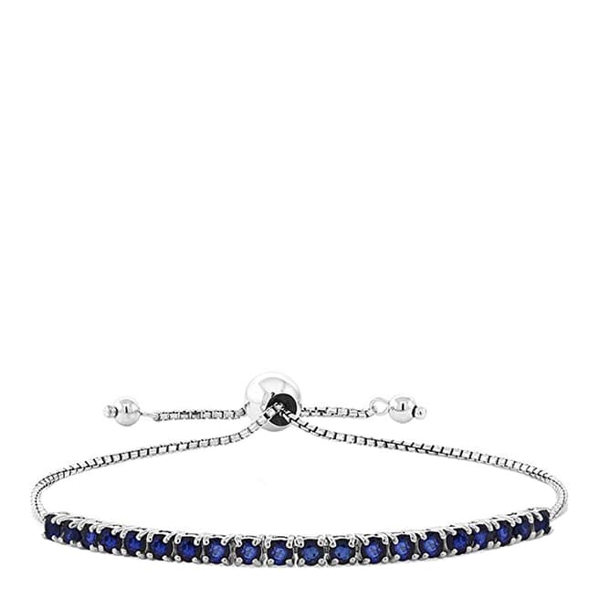 Sara and Susan Sapphire Gemstone Bracelet 7.50 Ct with Swarovski Crystals