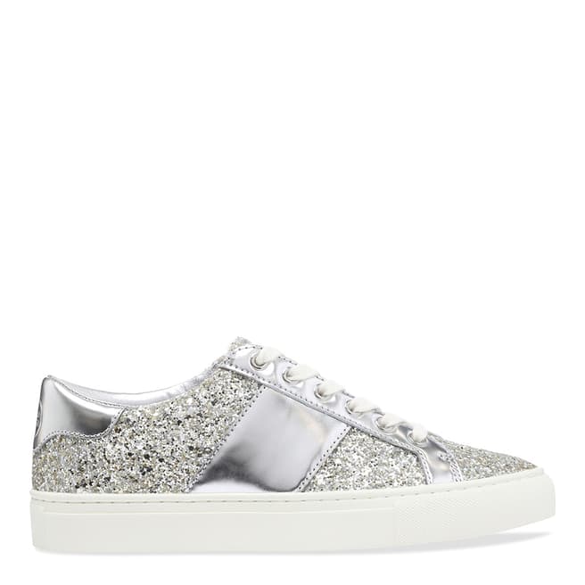 Tory Burch Silver Carter Lace Up Sneaker