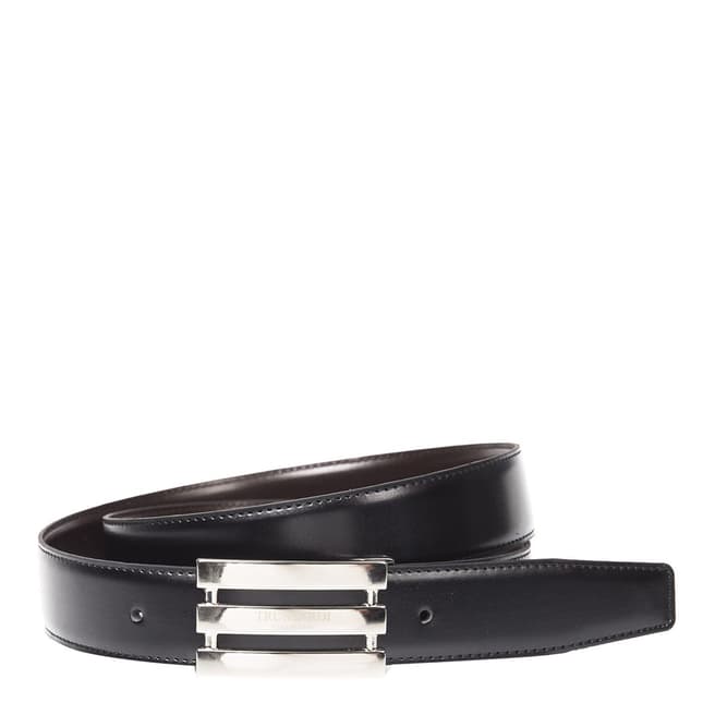Trussardi Men's Black Leather Belt