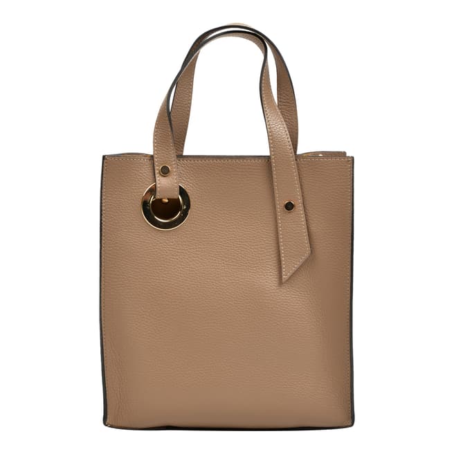 Roberta M Rust Leather Handbag