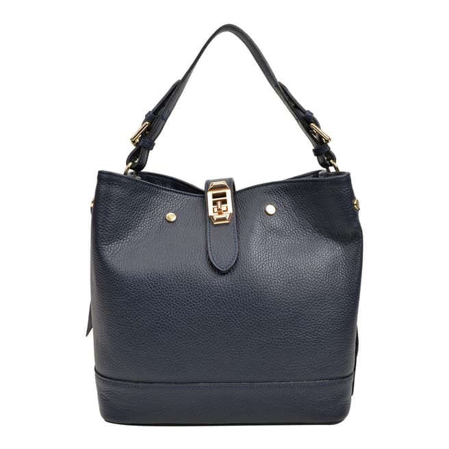 Roberta M Blue Leather Handbag