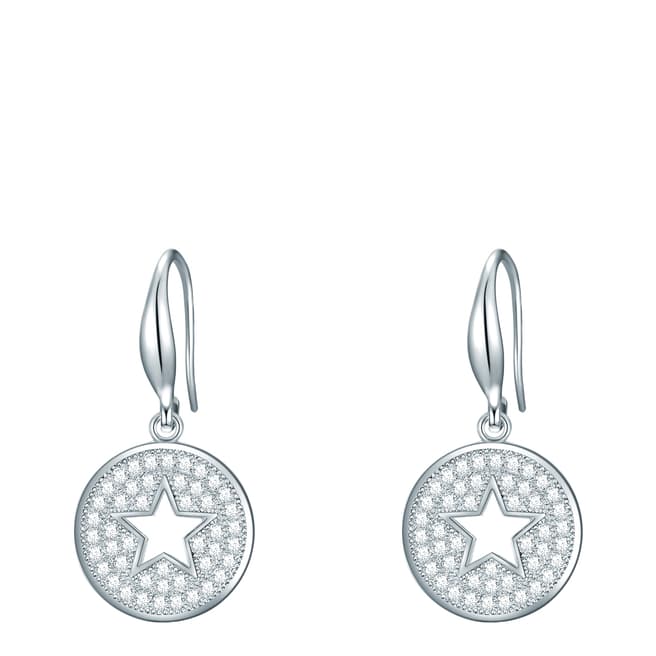 Tassioni Silver Zirconia Star Earrings