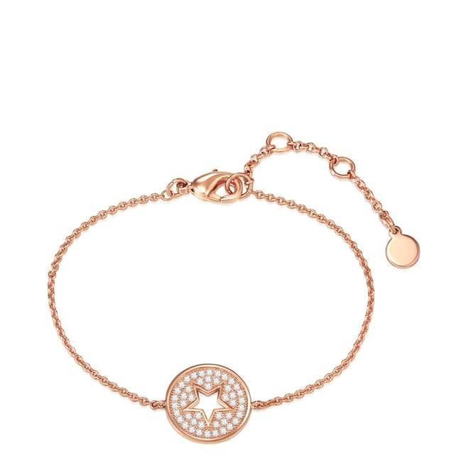 Tassioni Rose Gold Zirconia Star Bracelet