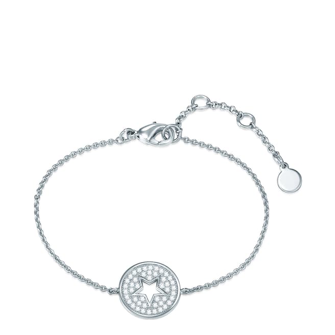 Tassioni Silver Zirconia Star Bracelet