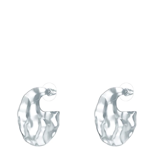 Tassioni Silver Hoop Earrings