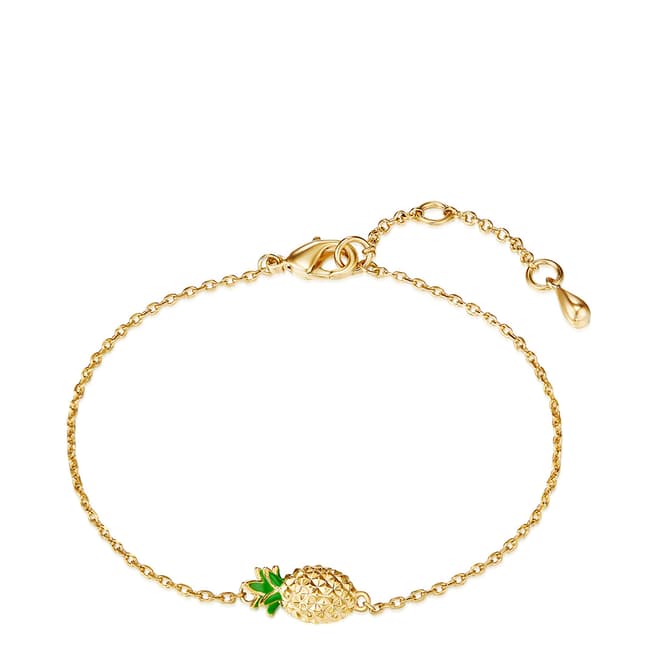 Tassioni Gold Pineapple Bracelet