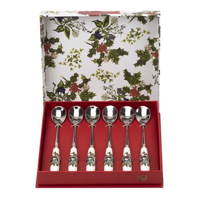 Portmeirion Set of 6 The Holly The Ivy Tea Spoons