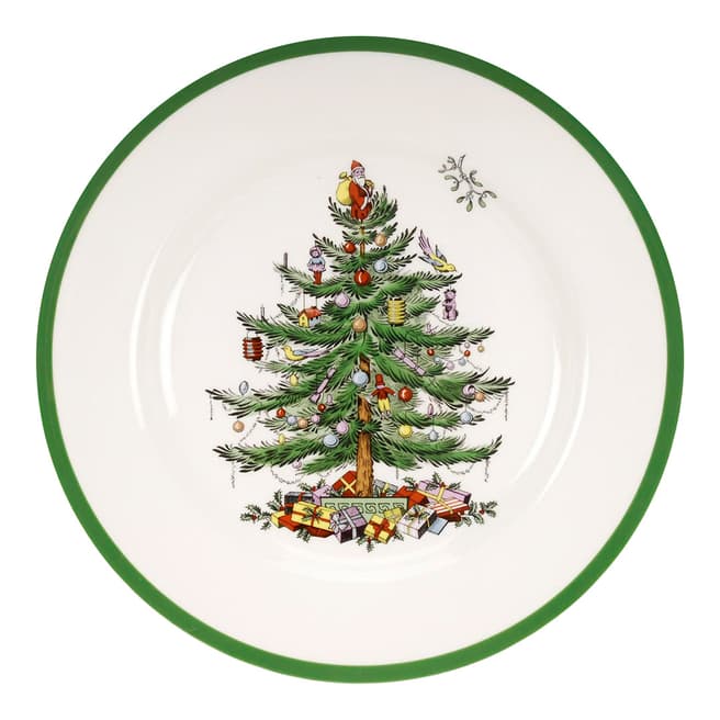 Spode Set of 4 Christmas Tree Plates, 27cm