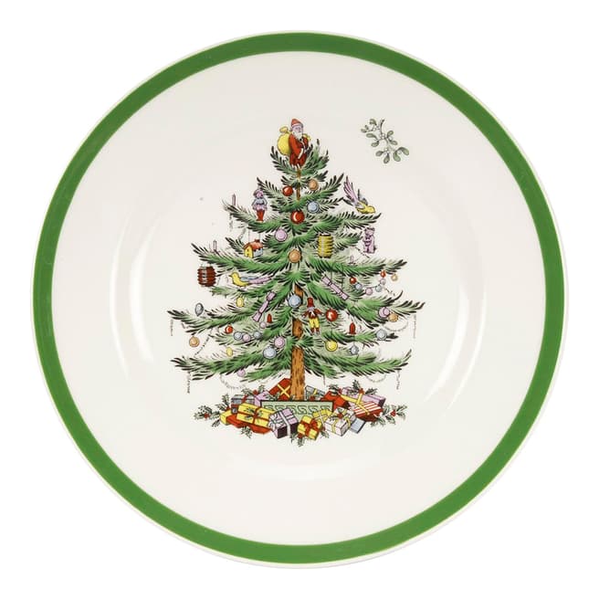 Spode Set of 4 Christmas Tree Plates, 20cm