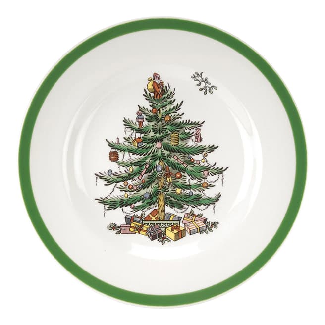 Spode Set of 4 Christmas Tree Plates, 15cm