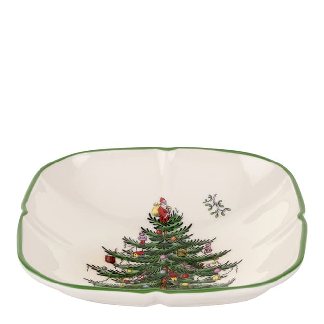 Spode Christmas Tree Sculpted Dish Square