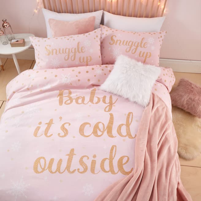 Catherine Lansfield Baby Its Cold Outside Single Duvet Cover Set