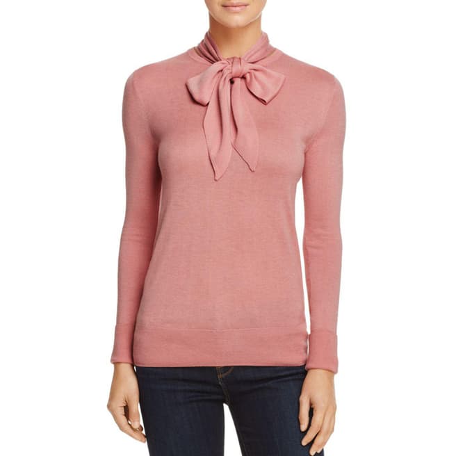 WHISTLES Pink Annie Sparkle Knit Top