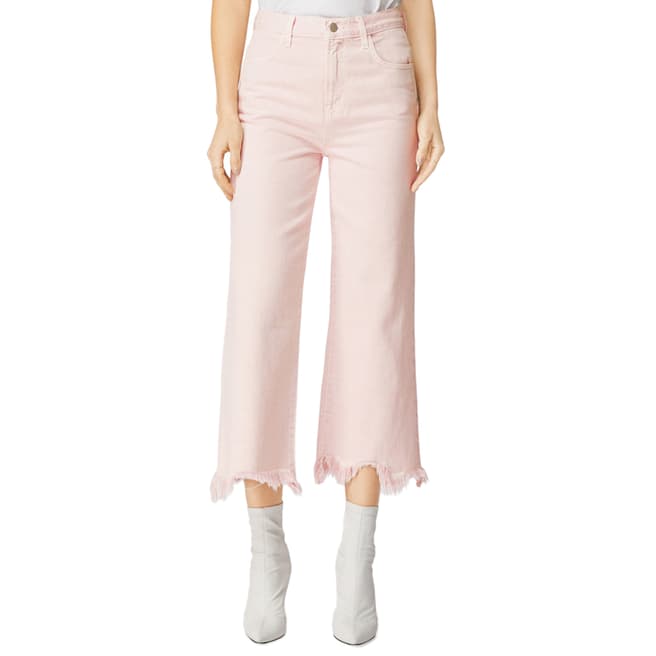 J Brand Light Pink Joan Crop Bootcut Jeans