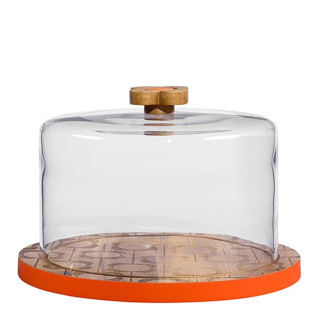 Orla Kiely Wooden Serving Dome