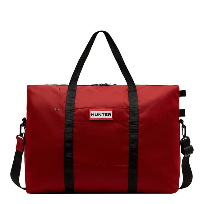 Hunter Red Original Nylon Weekender Bag