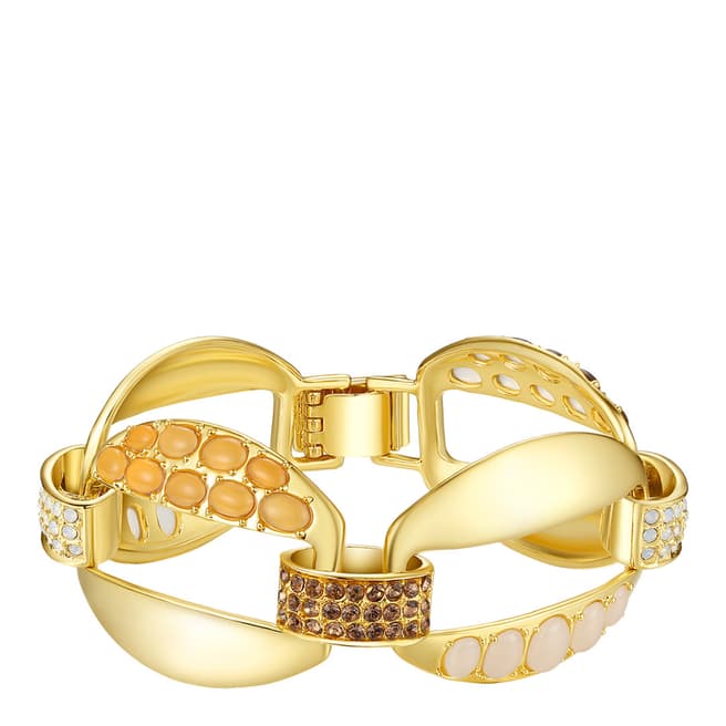 Lilly & Chloe Gold Crystal Link Bracelet