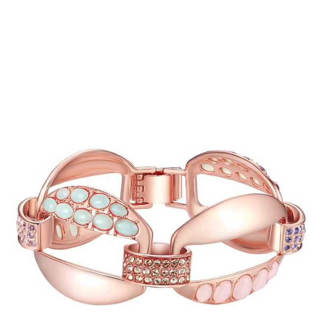 Lilly & Chloe Rose Gold Crystal Link Bracelet