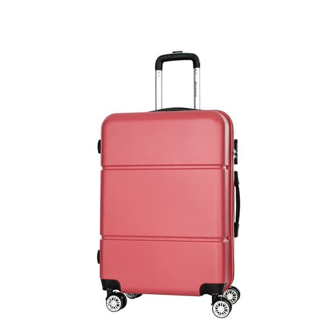 Platinium Burgundy 8 Wheel Suitcase 56cm
