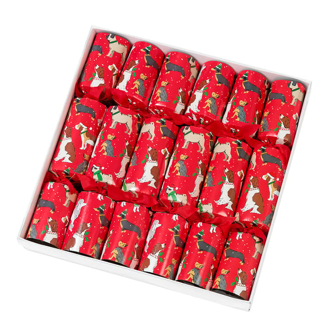 Talking Tables Botanical Christmas Hound 12 Inch Bingo Crackers Pack of 6