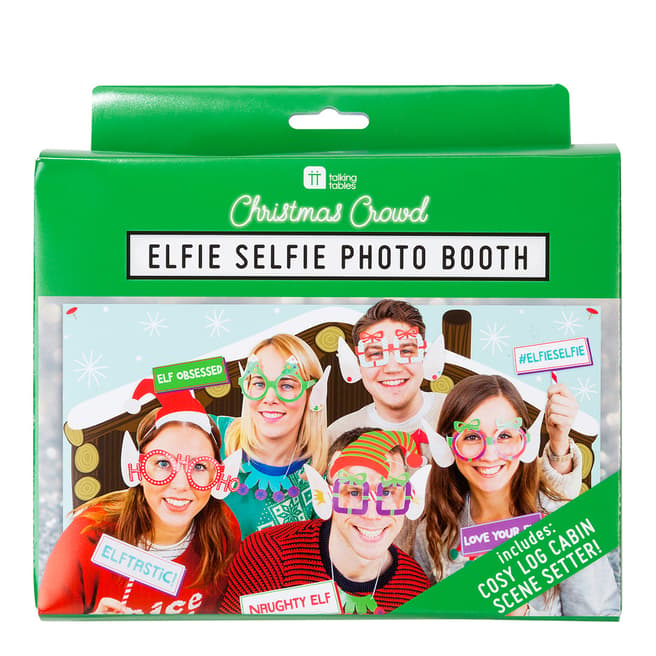 Talking Tables Christmas Entertainment Elfie Selfie Photo Booth With 31 Props & Scene Setter