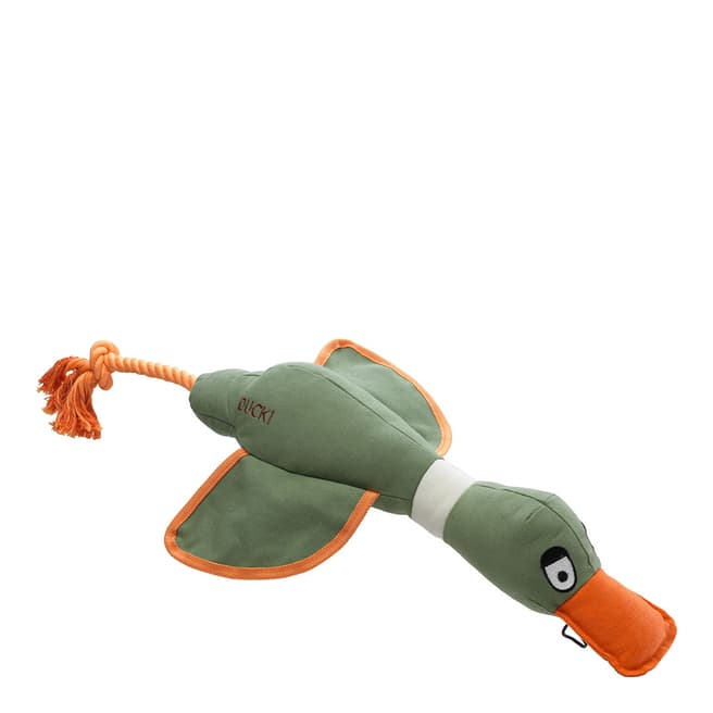 House Of Paws Duck Canvas Thrower Dog Toy Khaki XLarge