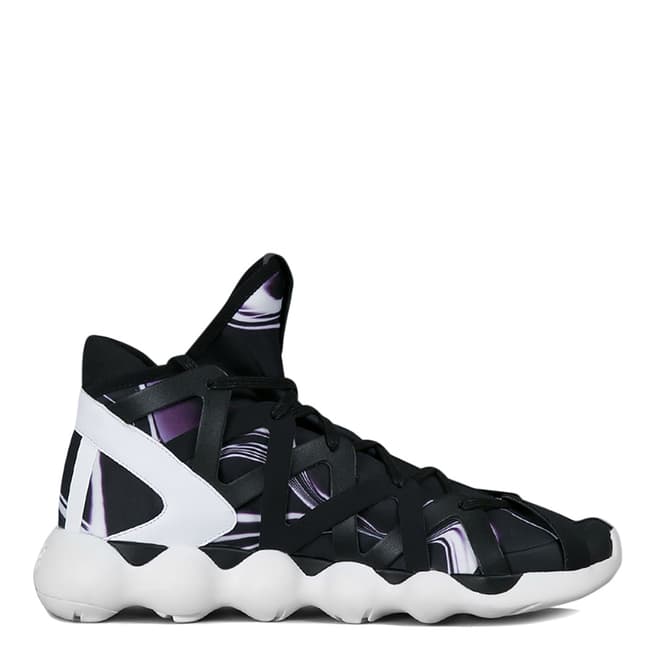 adidas Y-3 Black/White Y-3 Kyujo High Top Lightning Sneakers