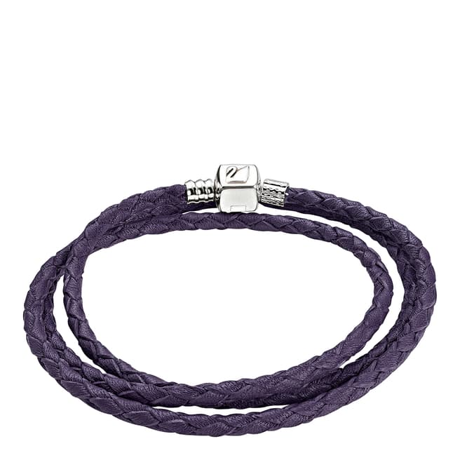 Chamilia® Berry Braided Wrap Leather Bracelet