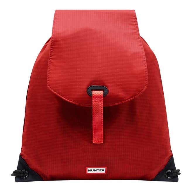 Hunter Kids Military Red Original Drawstring Backpack